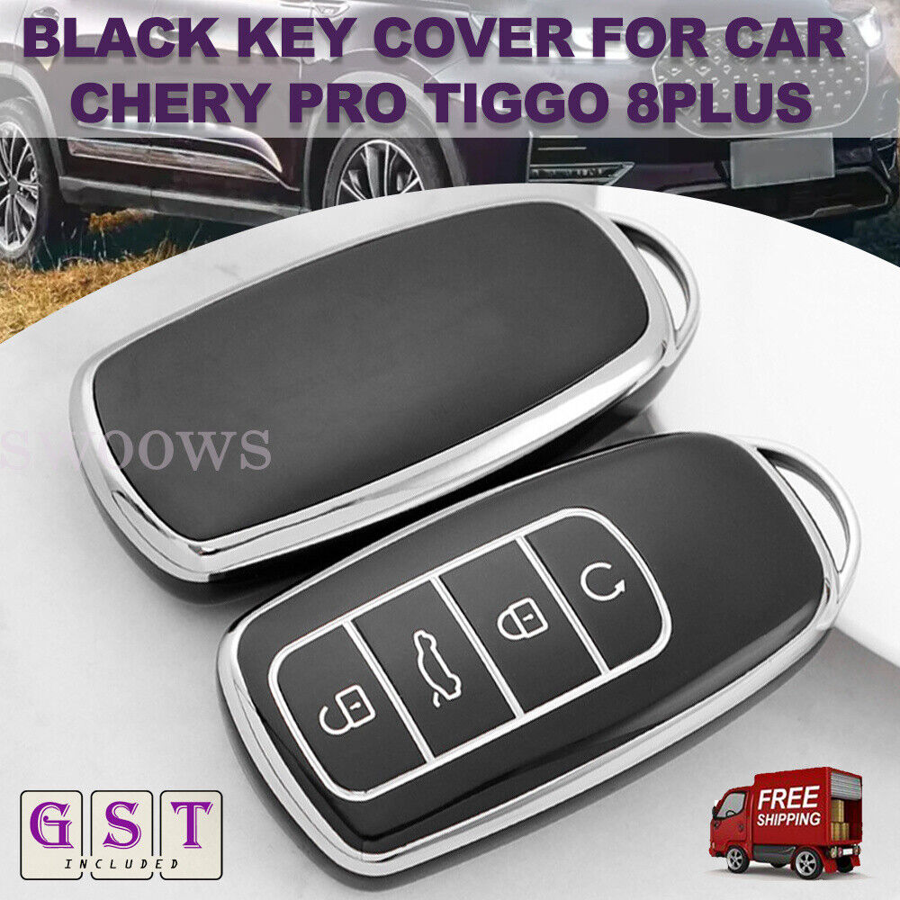 TPU Car Remote Key Fob Case key Fob Cover For Chery Omoda 5 Tiggo 7Pro Black