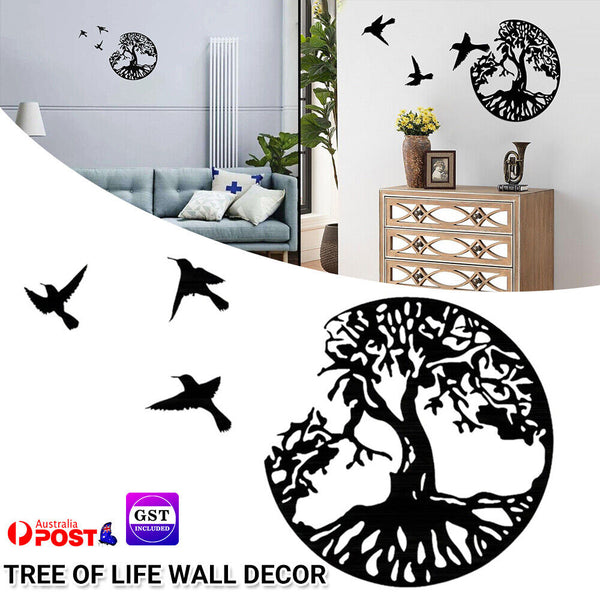 Tree of Life Wall Decor Metal Wall Art Family Tree Wall Decor with 3 Bird tytIy