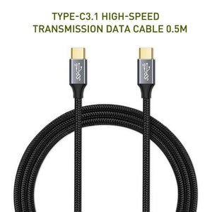 USB-C To USB-C 3.1 Gen 2 Cable Fast Charging 10Gbps 4K 100W Video Data Transfer