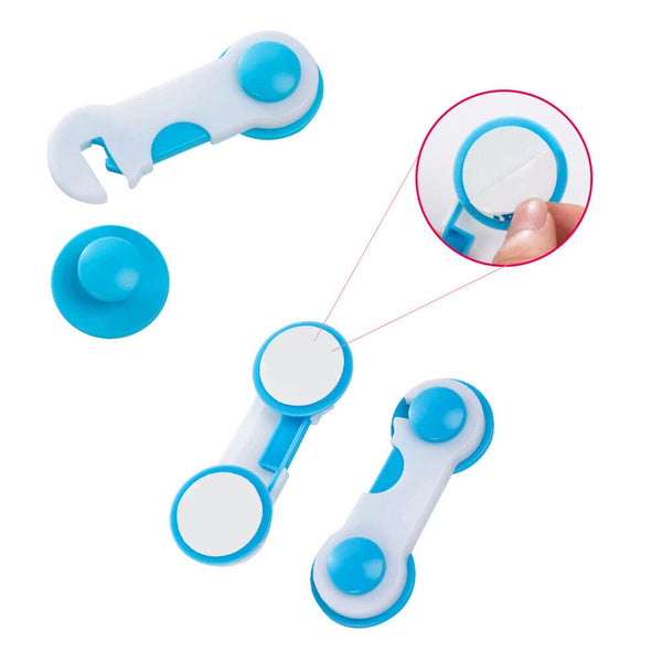 10/20Premium Child Kid Baby Safety Lock ForDoor Drawer Cupboard Cabinet Adhesive