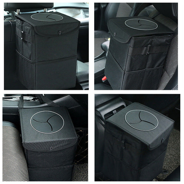 Waterproof Car Bin Storage Dustbin Travel Rubbish Waste Basket Box Bag Organizer