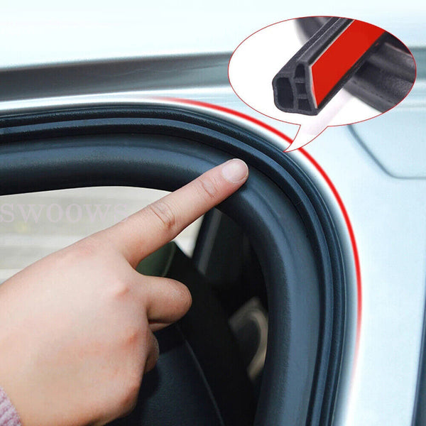 Universal Soundproof Car Door Edge Trim Moulding Seal Strip Rubber Weatherstrip