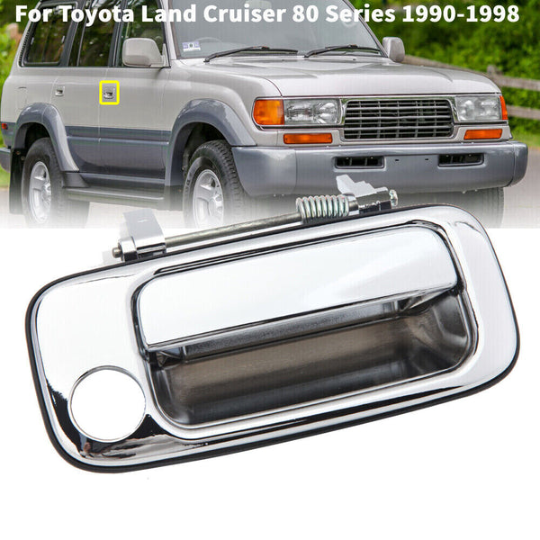 Front Right Outer Door Handle Chrome for Toyota Landcruiser 80 Series 1990-1998