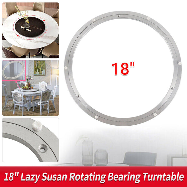 18" Heavy Duty Aluminium Lazy Susan Rotating Bearing Turntable Round Swivel Tool