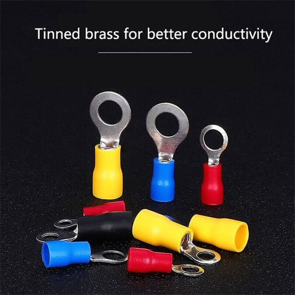 102Pcs Terminal Electrical Crimp Connector Kit Insulated Wire Terminals Lug