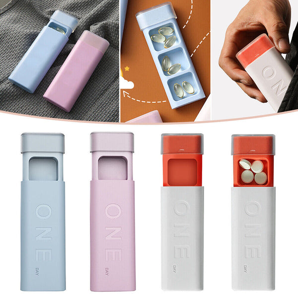 1-3x Mini Daily Medicine Tablet Case Dispenser Container Pill Box Organizer