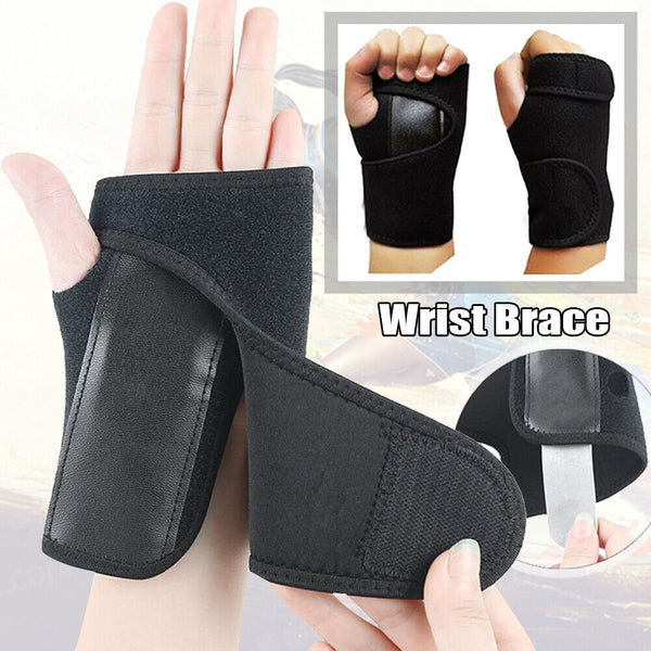 Wrist Support Splint Carpal Steel Tunnel Syndrome Sprain Strain Bandage Brace