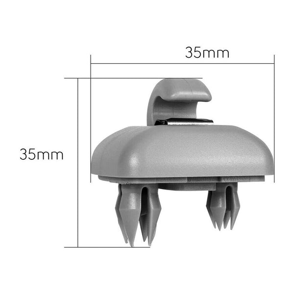 2pcs Sun Visor Clip Holder Hook Bracket For Audi A3A4LA5A6LQ5Q3 8U0857562A Gray
