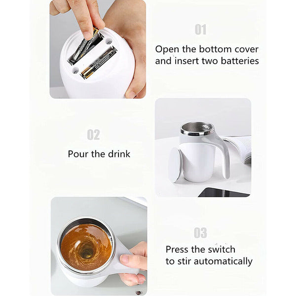 Self Stirring Mug Cup Auto Mixing Stir Coffee Milk Tea Beer Automatic Electric