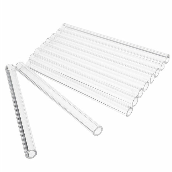 10/20 Pcs 10mm 1.5mm Thick Wall Borosilicate Glass Tube Pyrex Blowing Lab Tubing