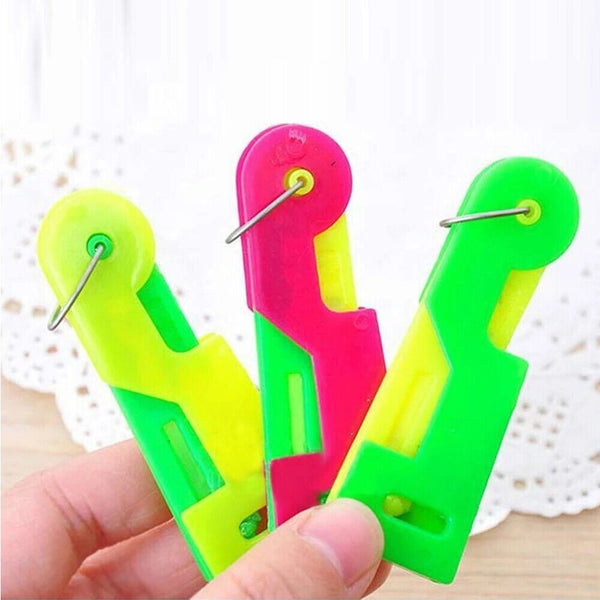 3pcs Mini Fashion Automatic Needle Threader Sewing Threading Guide Device Tool