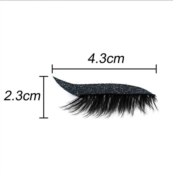 Reusable Eyeliner and Eyelash Stickers False Eyelashes Sequin Eye Shadow