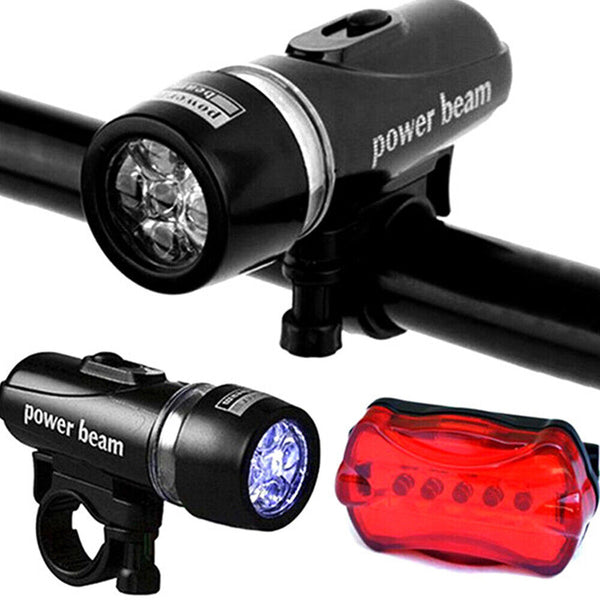 2x Front Rear Bike Light LED Bicycle Tail Lights Waterproof Flashlight Headlight