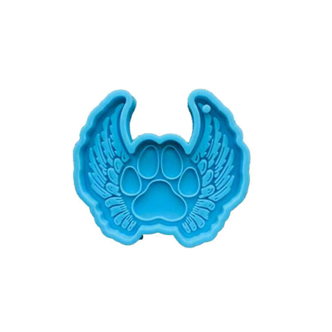 Silicone Dog Paw Resin Epoxy Mold Jewelry Pendant Keychain Casting Mould Tool