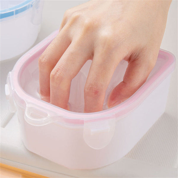 Manicure Treatment & Acrylic Nails 2 in 1 Soak-Off Bowl Acetone Holder Liquid AU