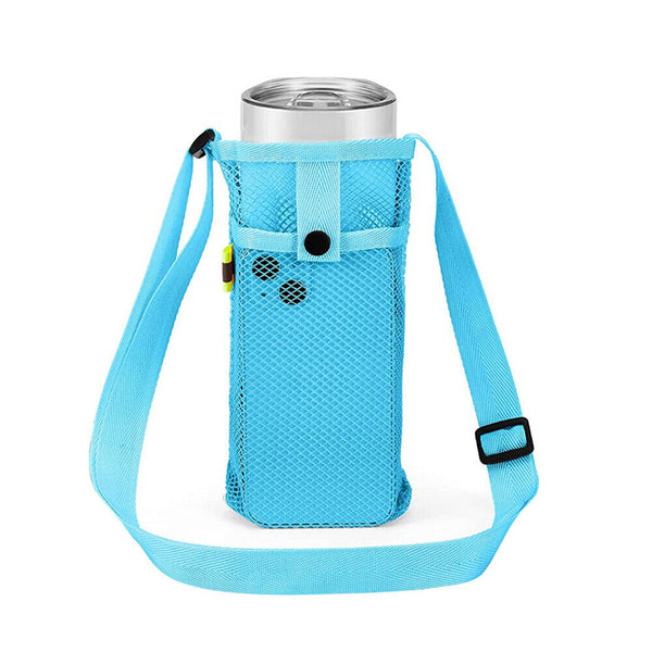 Water Bottle Holder Water Bottle Carrier with Adjustable Shoulder Strap Bag