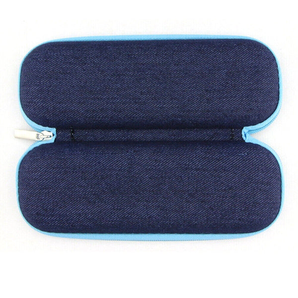 1-5pcs Portable Zipper Eye Glass Sunglasses Shell Hard Case Protector