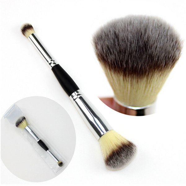 Professional Double Ended Makeup Brush Foundation Blusher Cosmetic Make Up Brush