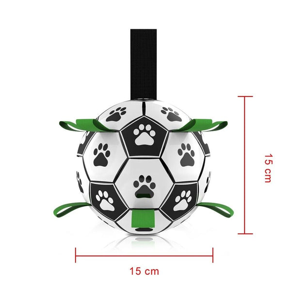 Dog Ball Interactive Soccer Toy Pet Football with Grab Tabs Tug Water Outdoor AU