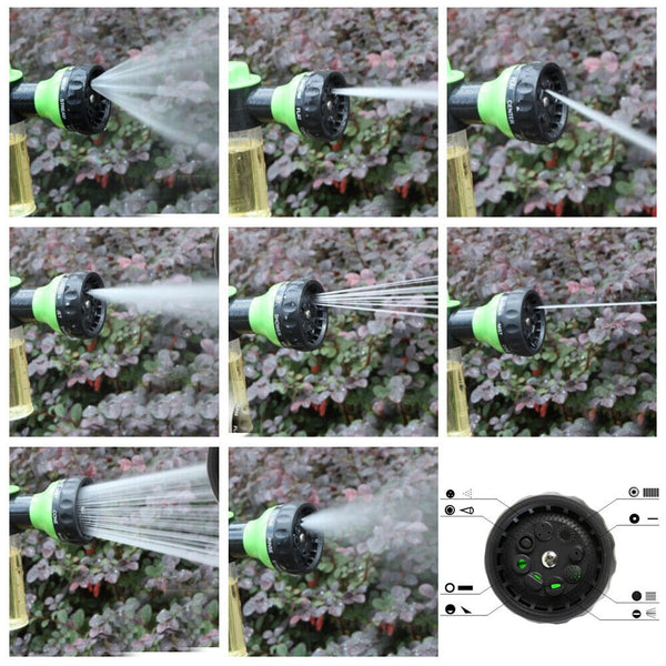 Washing Nozzle Plant Pet Hose 8mode Garden Car Water Foam Sprayer Soap Dispenser