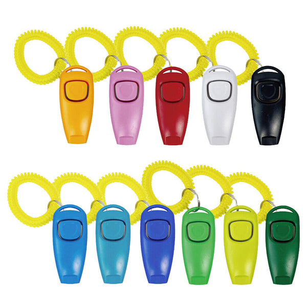 UP3XDog Training Whistle Clicker Stop Pet Bark Combo Obedience Puppy Train Skill