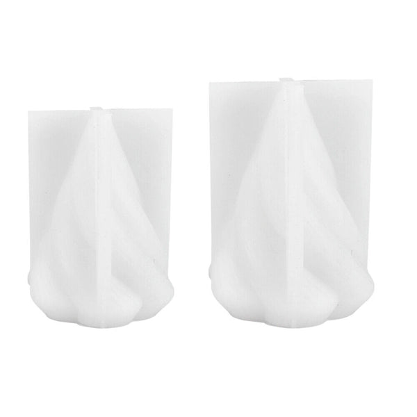 1/2x 3D Silicone Candle Make Moulds DIY Cone Soap Wax Plaster Candles Mold Decor