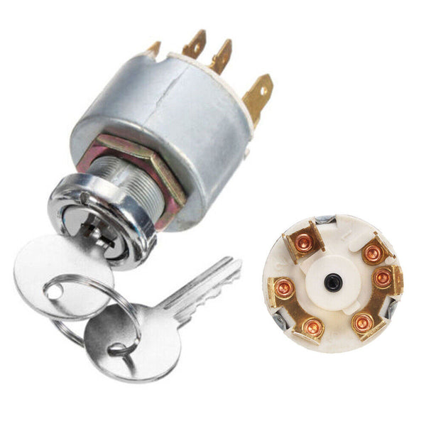 12V 4 Position Ignition Lock Cylinder Switch Key For SPB501 Car Boat Motorcycle