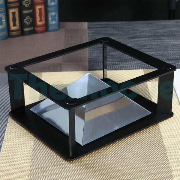 Cool 3D Holographic Hologram Display Pyramid Projector Video For Tablet Ipad