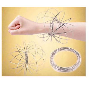 Toroflux Flow Ring Arm Slinky Metal Science Magic Bracelet Toy