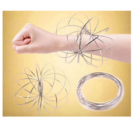 Toroflux Flow Ring Arm Slinky Metal Science Magic Bracelet Toy