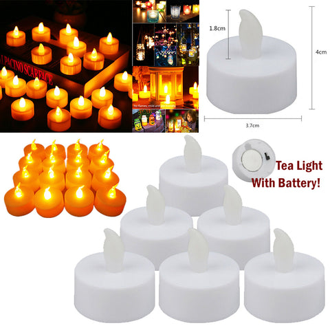 8x LED Candle Flameless Electronic Candle Light Night Lamp Wedding Party Home