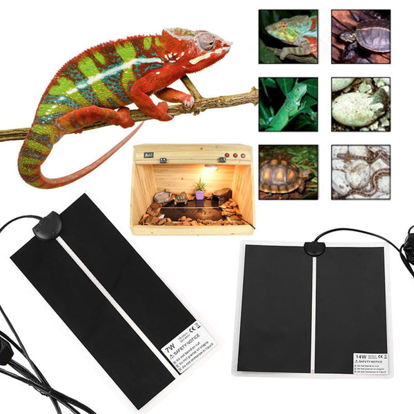 Pet Electric Adjustable Heat Pad Reptile Lizard Heating Mat Warmer Blanket