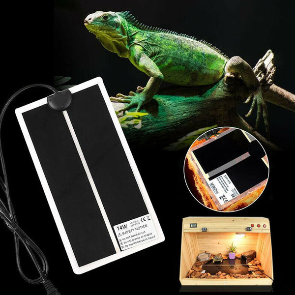 Pet Electric Adjustable Heat Pad Reptile Lizard Heating Mat Warmer Blanket