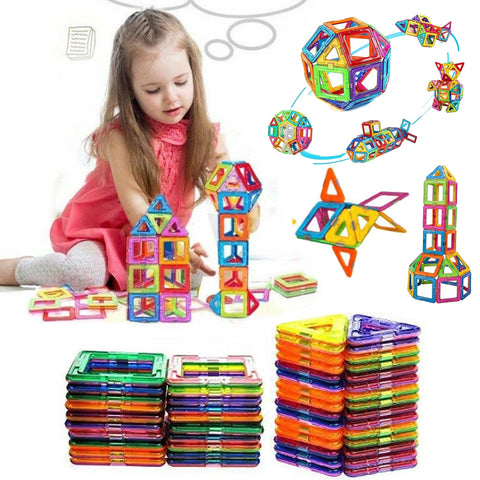 Magnetic Building Blocks Toy Set 3D Tiles DIY Toys Gift for Kids