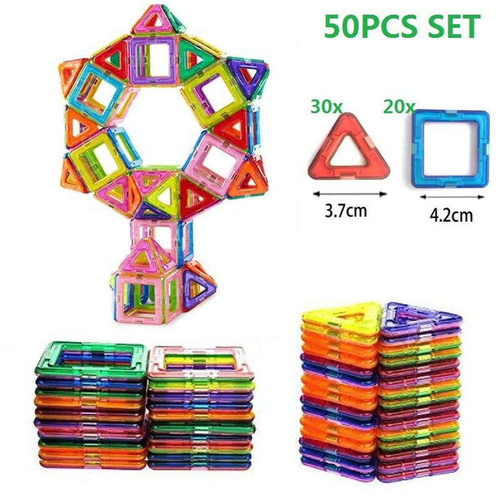 Magnetic Building Blocks Toy Set 3D Tiles DIY Toys Gift for Kids