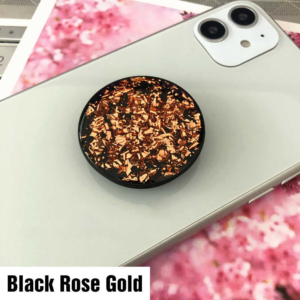 Universal Glitter Pop Up Socket Mount Grip Stand Mobile Phone Ring Holder