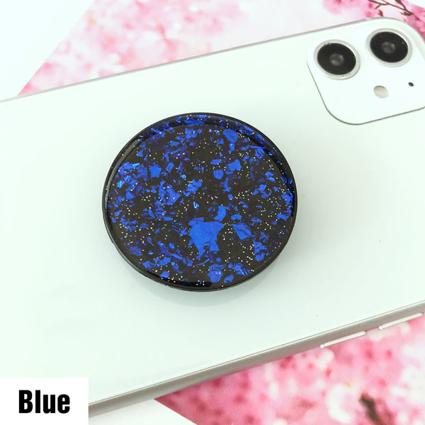 Universal Glitter Pop Up Socket Mount Grip Stand Mobile Phone Ring Holder