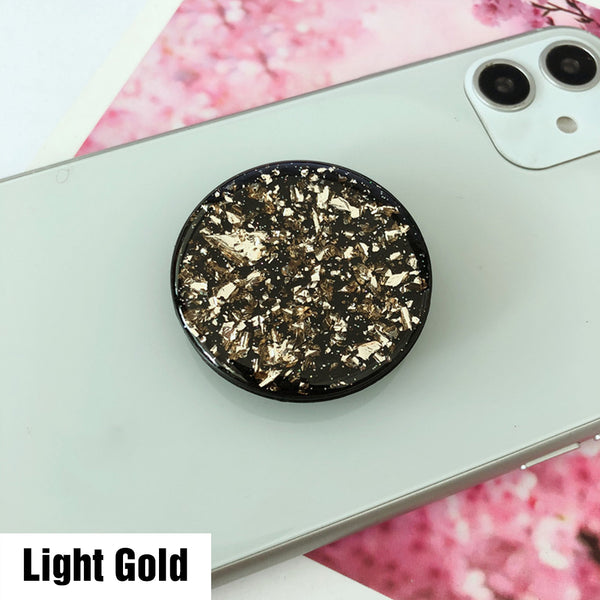 Universal Glitter Pop Up Socket Mount Grip Stand Mobile Phone Ring Holder