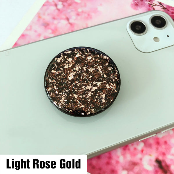 Universal Glitter Pop Up Socket Mount Grip Stand Mobile Phone Ring Holder