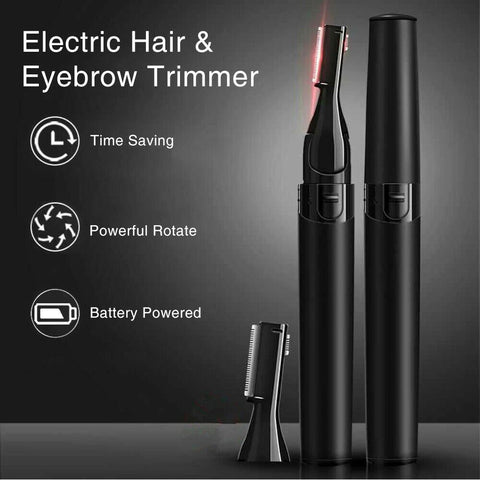 Electric Eyebrow Trimmer Finishing Painless Flawless Brows Facial Hair Remover