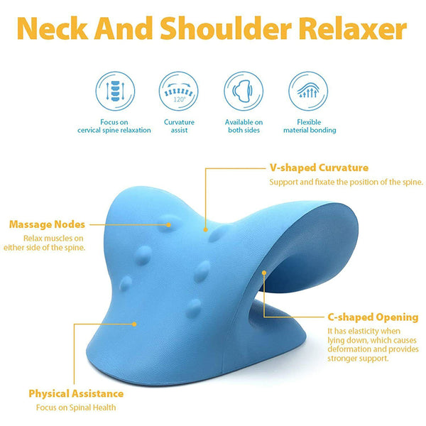 Neck Traction Pillow Original Cloud Shape Neck Stretcher Cervical Pain Relief